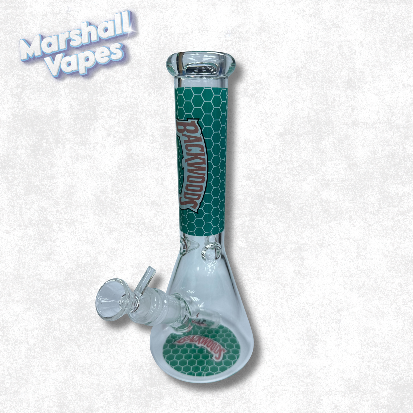 Green Backwoods Graphic Glass Bong