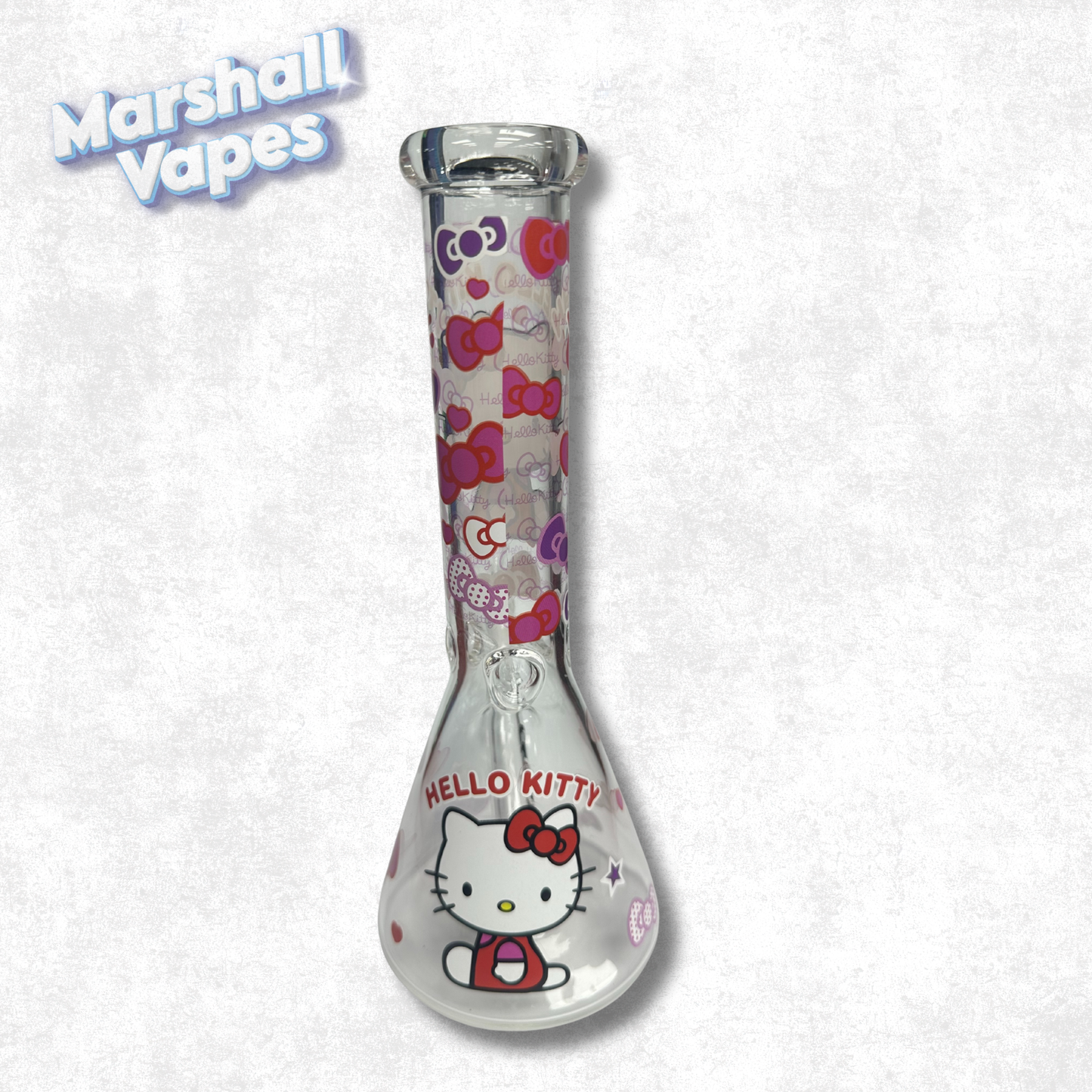 Hello Kitty Graphic Glass Bong