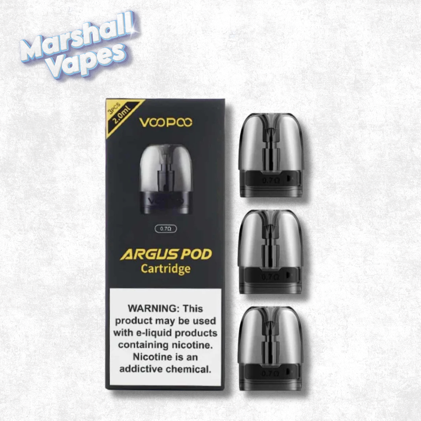 Voopoo Argus Pod Cartridge (3pcs, 2mL, 0.7Ω)