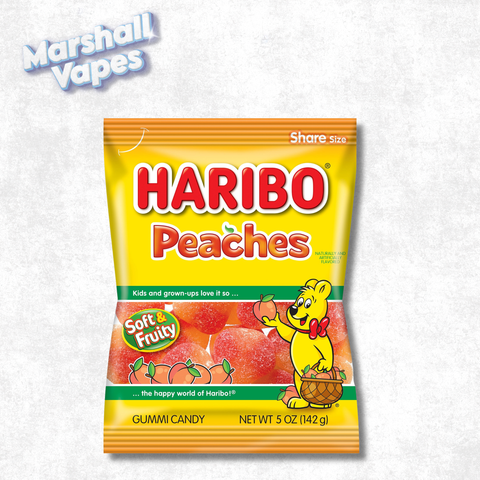 Haribo Peaches Gummy Candies – 175g Bag