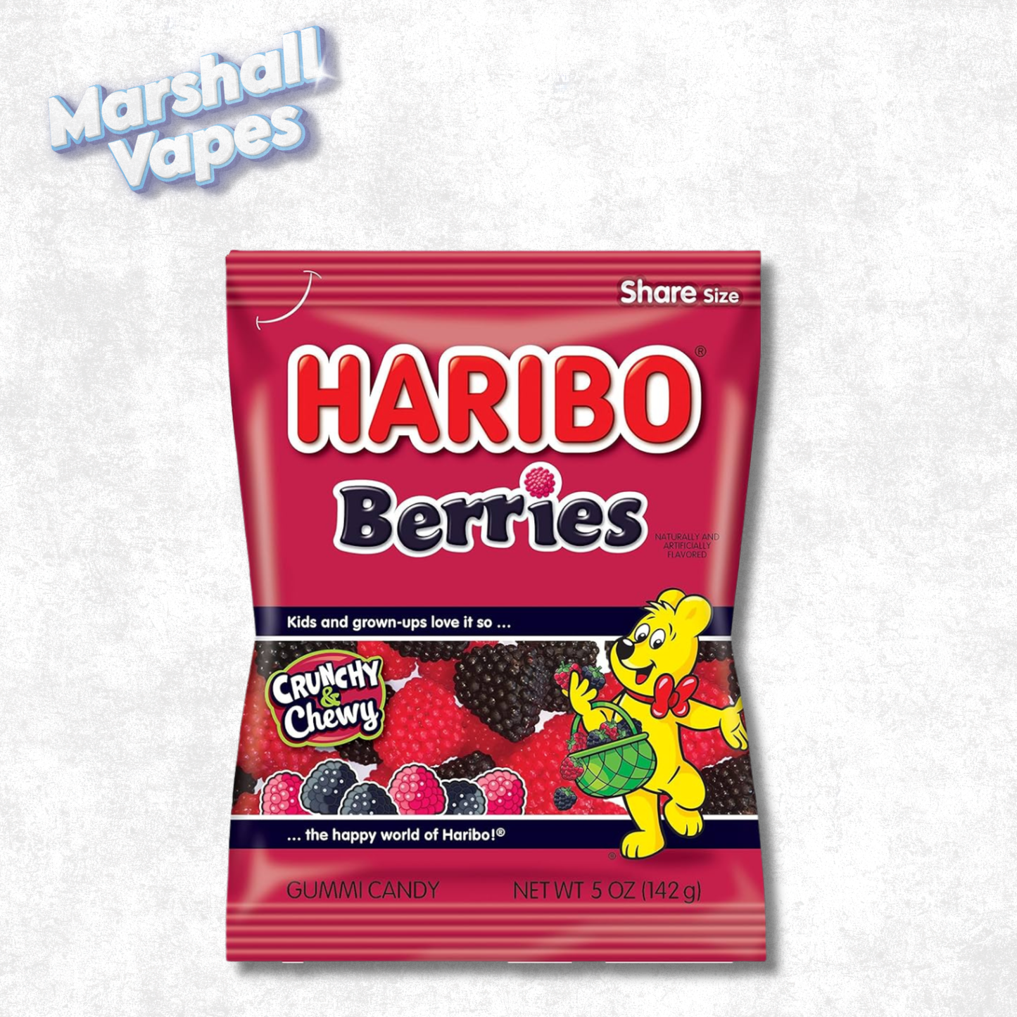 Haribo Berries Gummy Candy – 142g Bag