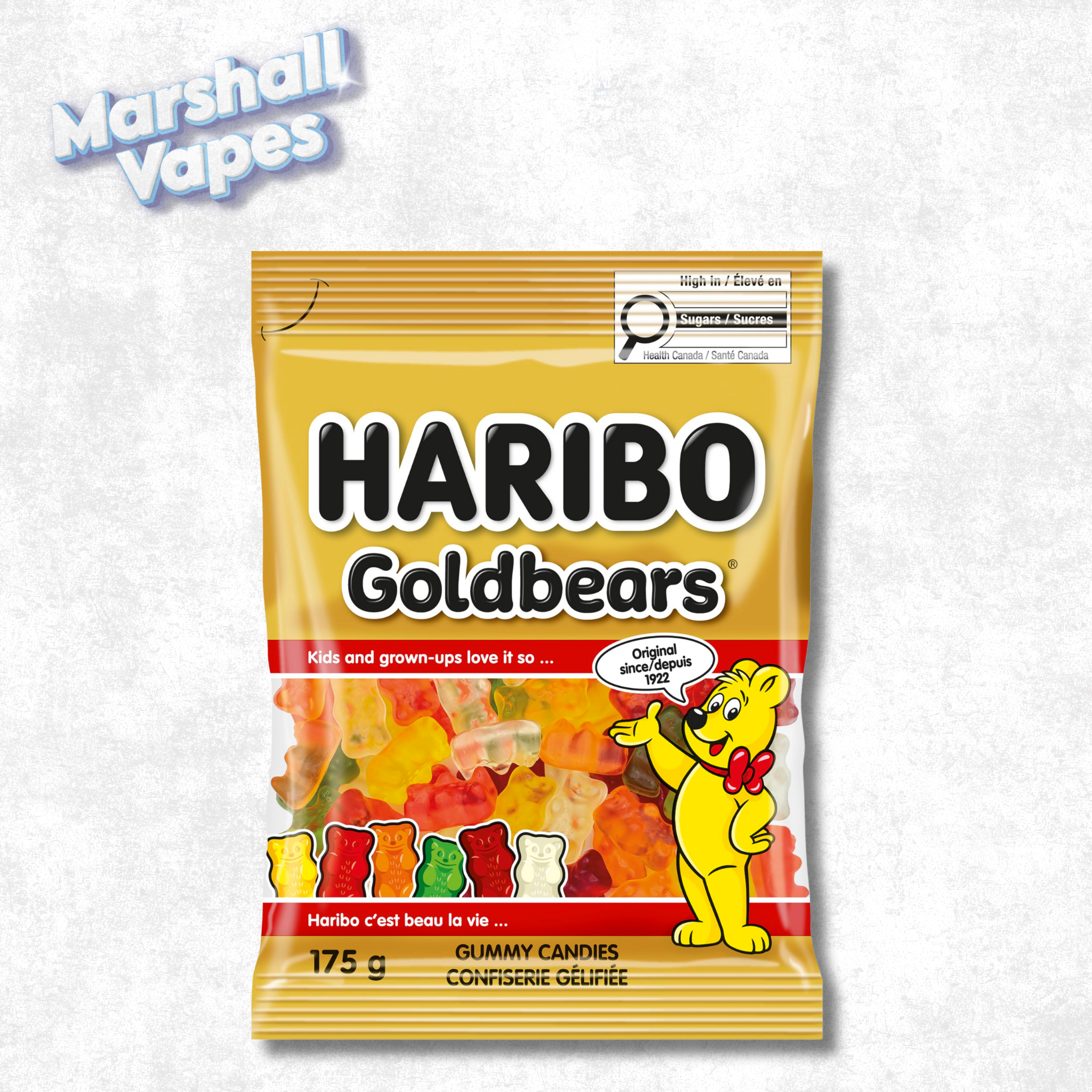 Haribo Goldbears Gummy Candy – 142g Bag – Marshall Vapes