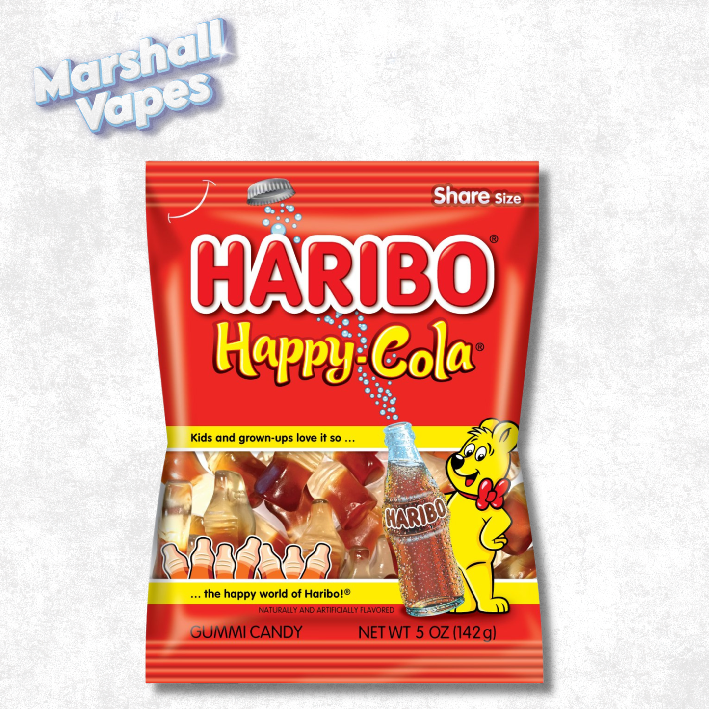 Haribo Happy Cola Gummy Candy – 175g Bag