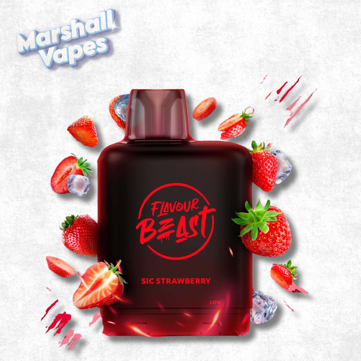 Flavour Beast G2 Level X Pod – Sic Strawberry Iced