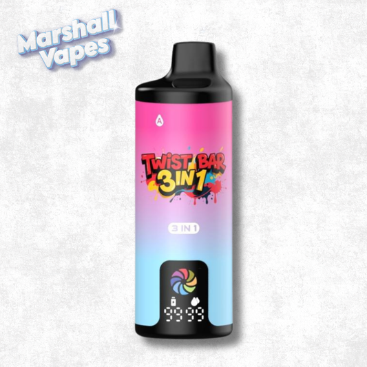 Twist Bar 3-in-1 – Raspberry Dragonfruit Ice + Dragonfruit Strawberry Ice + Watermelon Dragonfruit Ice