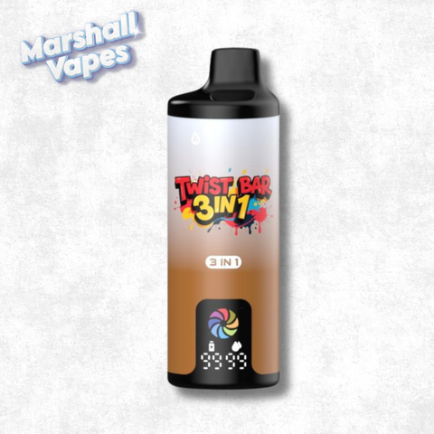 Twist Bar 3-in-1 vape, Ice Coffee + Latte + Cappuccino, 20mg 2mL