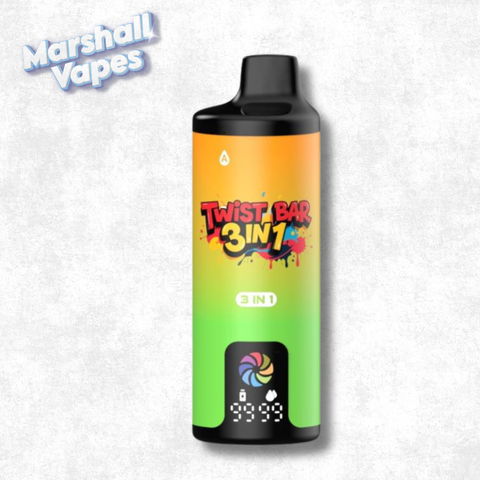 Twist Bar 3-in-1 vape, Pineapple Peach Mango + Pineapple Coconut + Pineapple Mango, 20mg 2mL