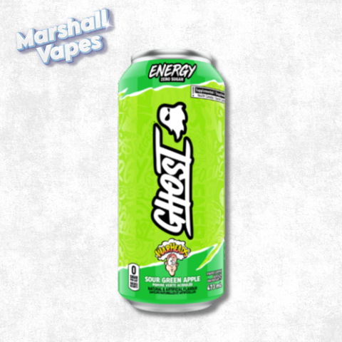 Ghost Energy Drink Zero Sugar Sour Green Apple (473ml)
