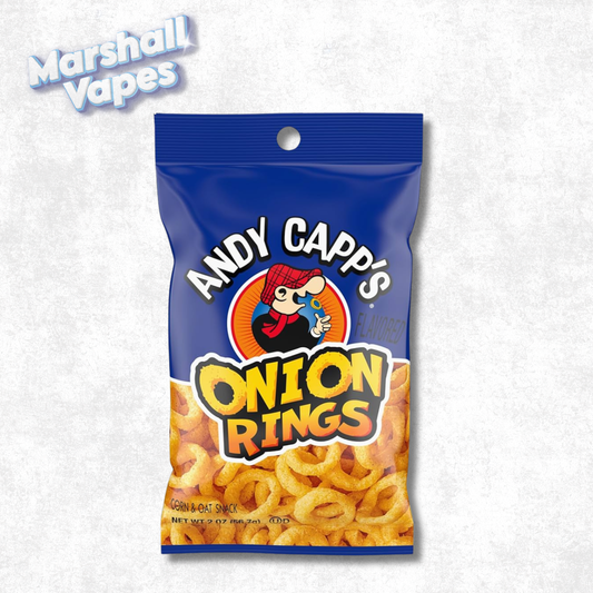 Andy Capp’s Onion Rings 56.7g crispy onion flavoured snack available for pickup local delivery in Abbotsford and shipping across Canada