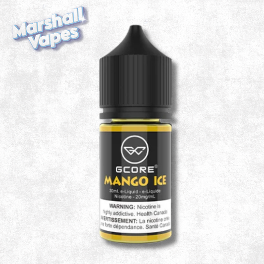 Gcore Mango Ice vape juice 30ml 20mg available for pickup local delivery in Abbotsford and shipping across Canada