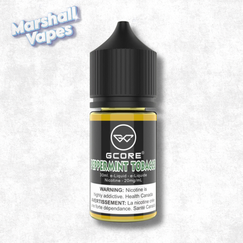 Gcore Peppermint Tobacco salt nic e-liquid, 30ml bottle, 20mg