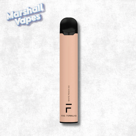 Fog Formula White Peach Ice disposable vape authentic best price BC available for pickup local delivery in Abbotsford and shipping across Canada