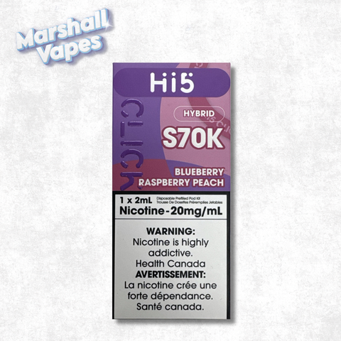 Hi5 S70K Hybrid Disposable – Blueberry Raspberry Peach - Starter Kit