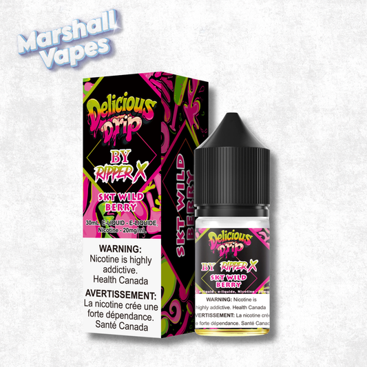 Delicious Drip SKT Wild Berry nicotine salt e-liquid available for pickup and local delivery free over $50