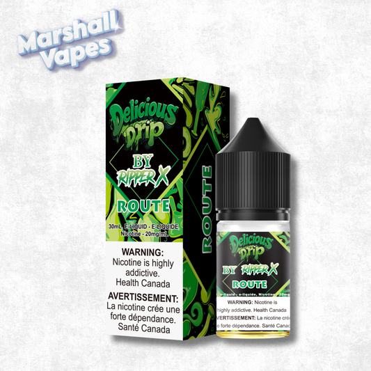 Delicious Drip Route nicotine salt e-liquid available for pickup and local delivery free over $50