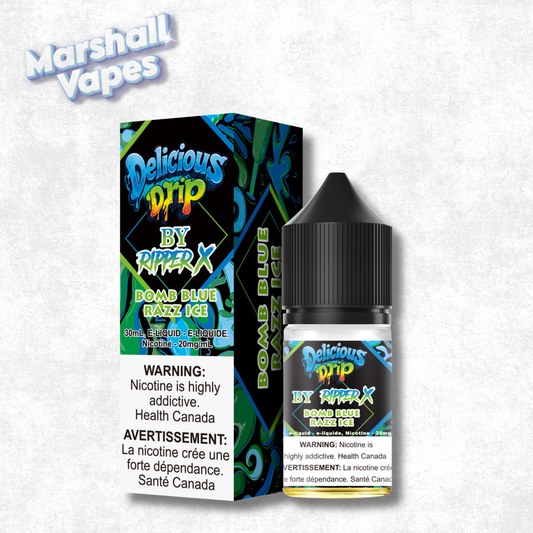 Delicious Drip E-Liquid – Bomb Blue Razz Ice