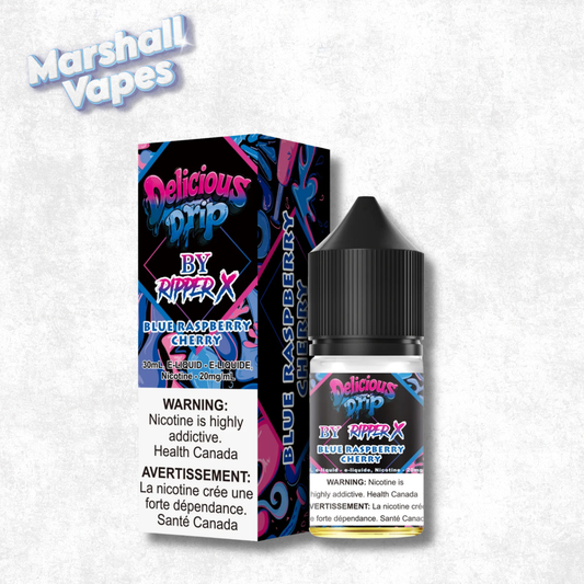 Delicious Drip Blue Raspberry Cherry e-liquid 30ml 20mg with Abbotsford BC local delivery