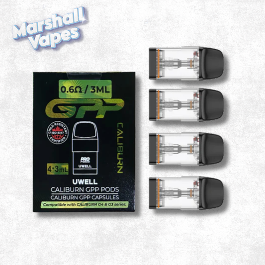 Uwell Caliburn Replacement Pods | Best Price & Fast Delivery BC Marshall Vapes Uwell Caliburn Replacement Pods | Best Price & Fast Delivery BC Marshall Vapes