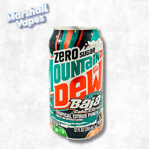 Mountain Dew Baja Blast Zero Sugar (355ml) - Exotic Soda