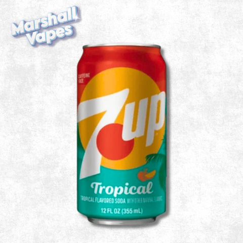 7UP Tropical Soda Caffeine Free (355ml) - Exotic Soda