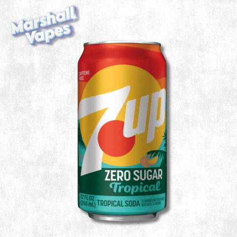 7UP Zero Sugar Tropical Soda (355ml) - Exotic Soda