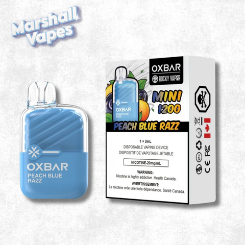 OXBAR Mini 1200 Peach Blueberry Raspberry