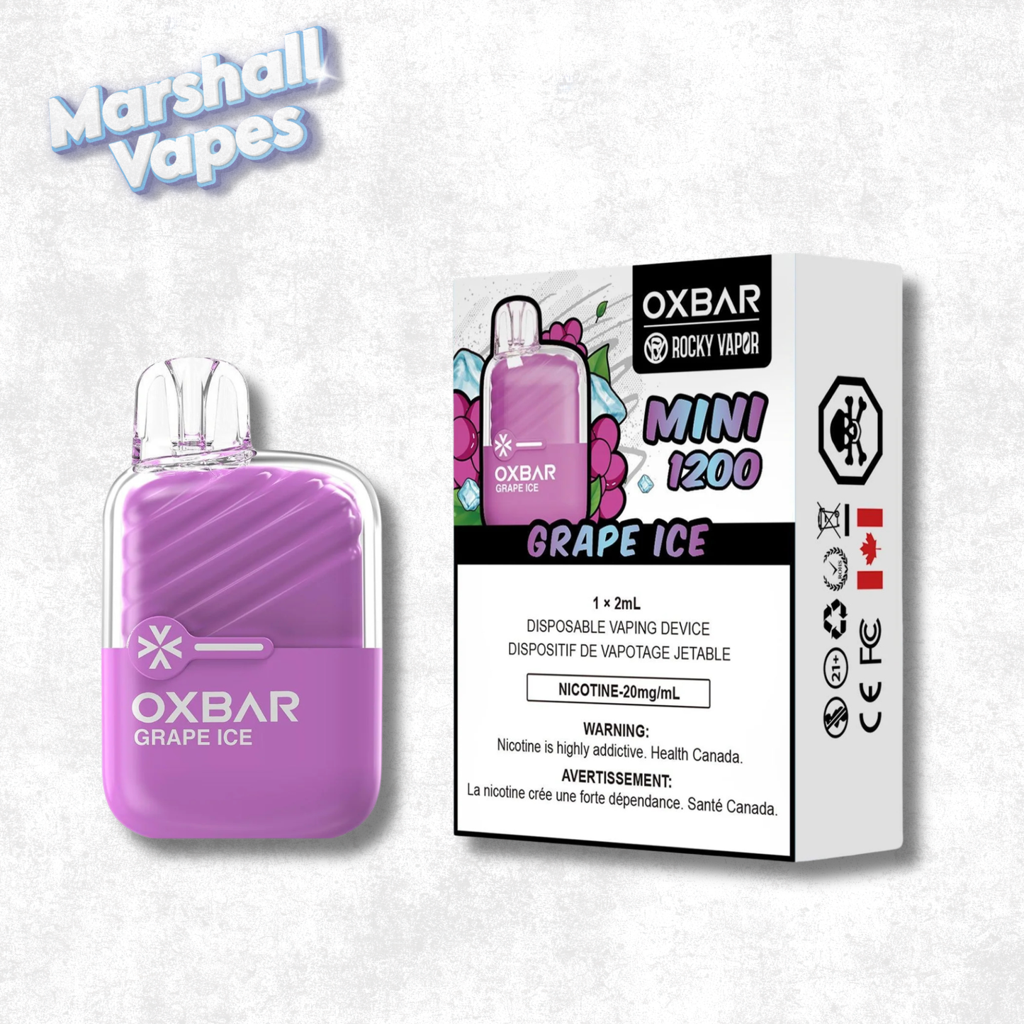 OXBAR Mini 1200 Grape Ice