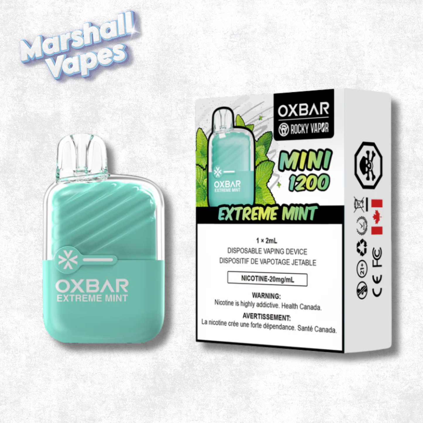 OXBAR Mini 1200 Extreme Mint