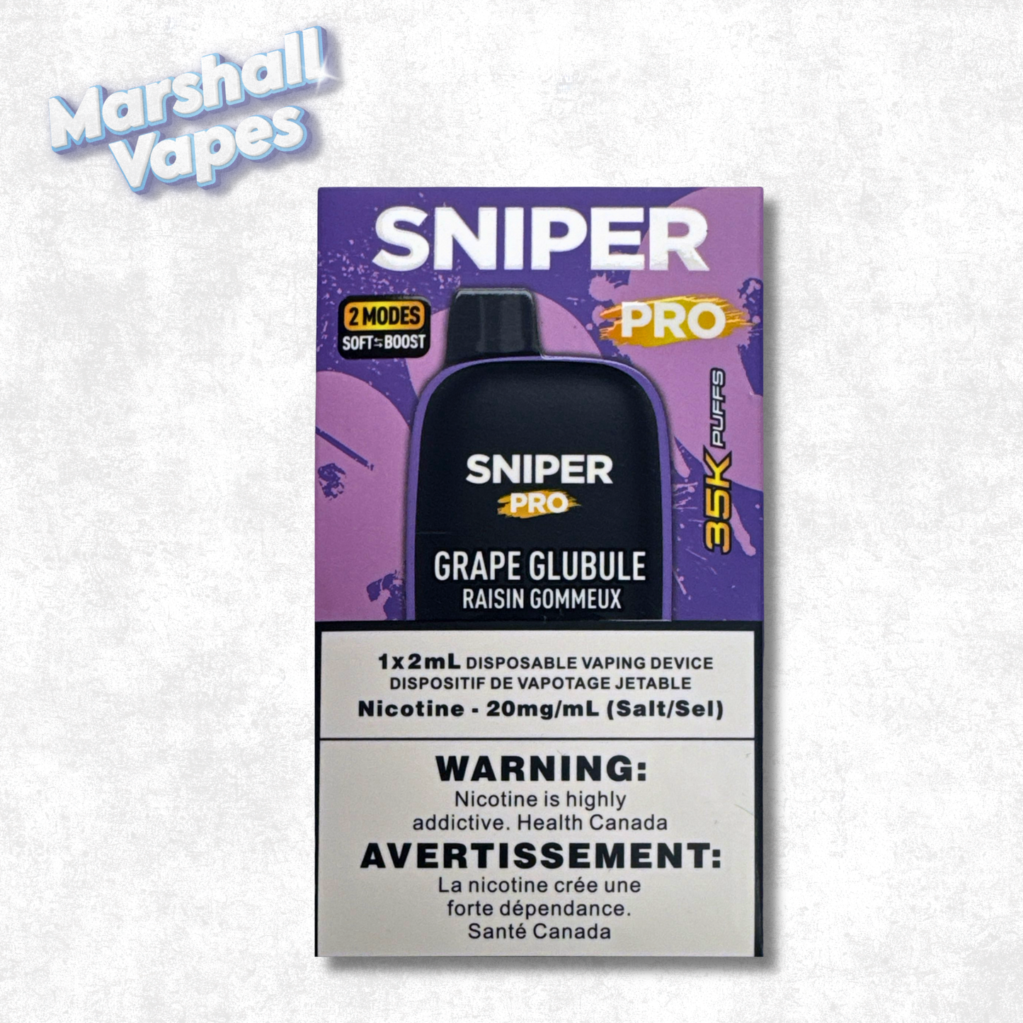 Sniper Pro 35K Disposable – Grape Glubule