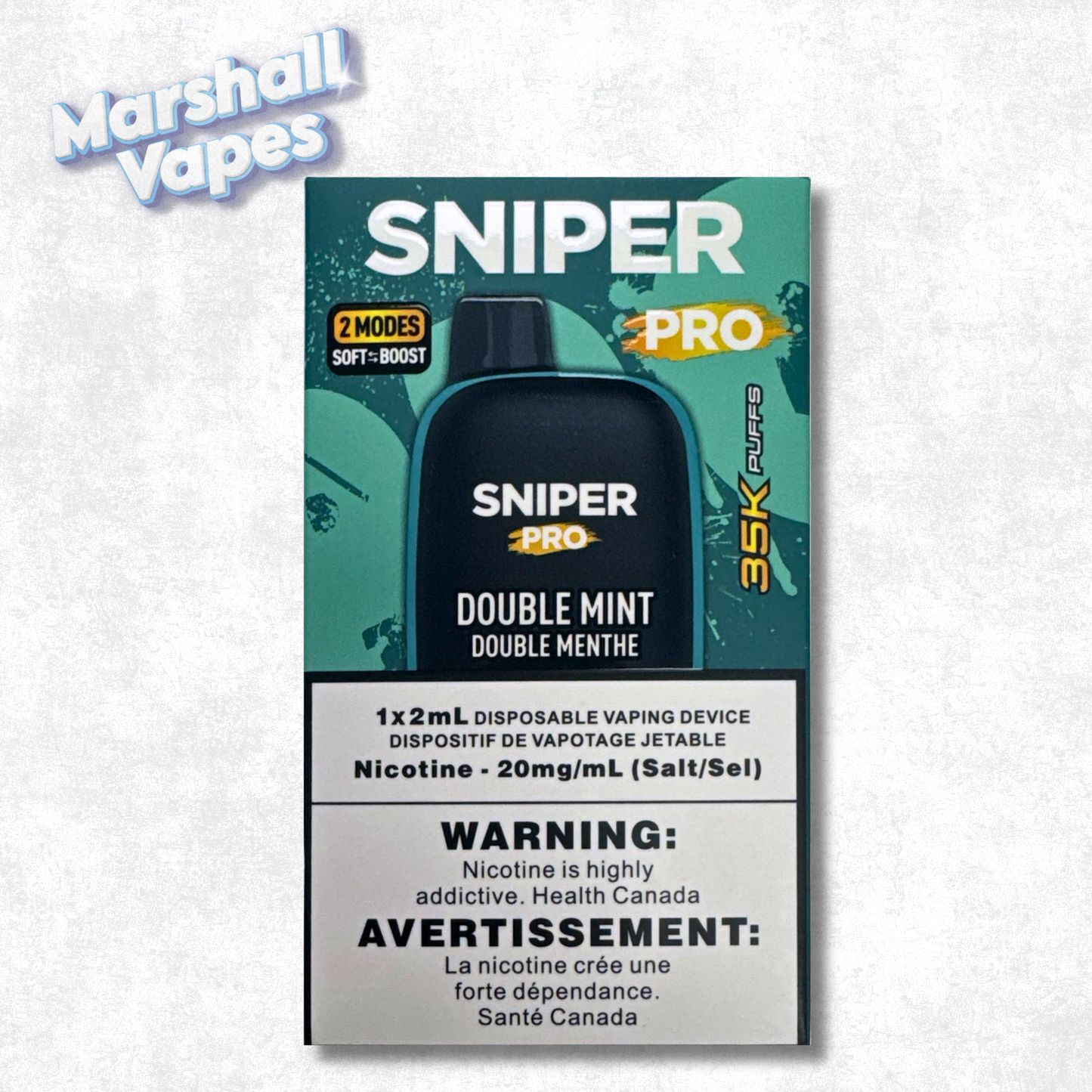 Sniper Pro 35K Disposable – Double Mint