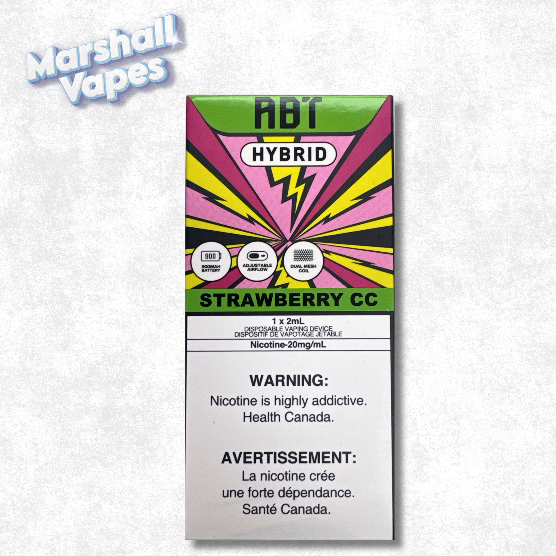 ABT (Formerly G32) Disposable Strawberry CC Marshall Vapes ABT (Formerly G32) Disposable Strawberry CC Marshall Vapes