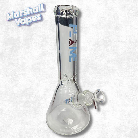 Medium Size Thick Flame Glass Bong