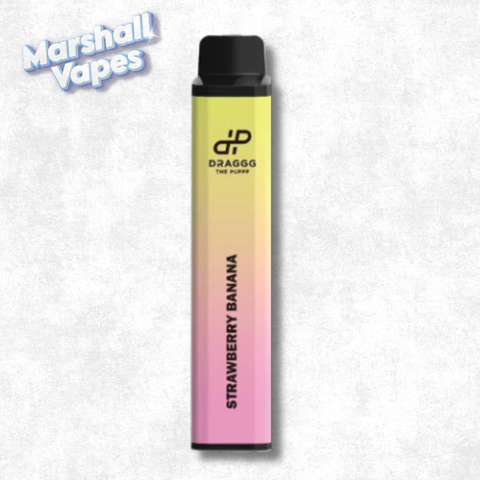 Draggg Strawberry Banana disposable vape, 2mL 20mg intense nicotine