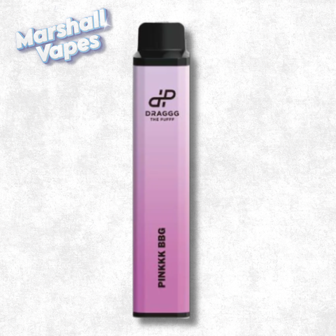 Draggg Pinkkk BBG disposable vape, 2mL 20mg intense nicotine