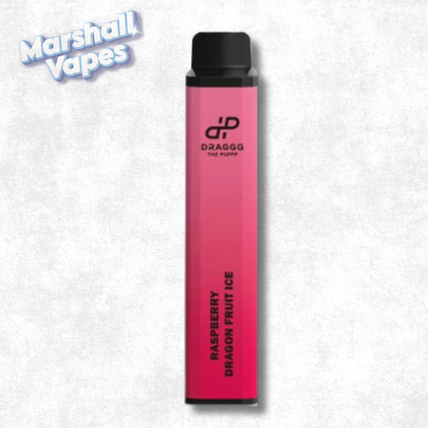 Draggg Dragon Fruit Strawberry Ice disposable vape, 2mL 20mg intense nicotine