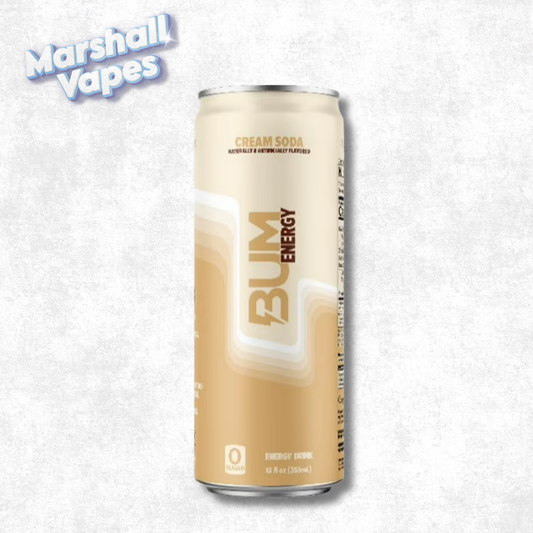Bum Energy Cream Soda (355ml) – Zero Sugar Energy Drink