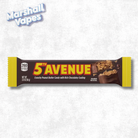 5th Avenue Crunchy Peanut Butter Bar (56g) – Chocolate Coated Candy