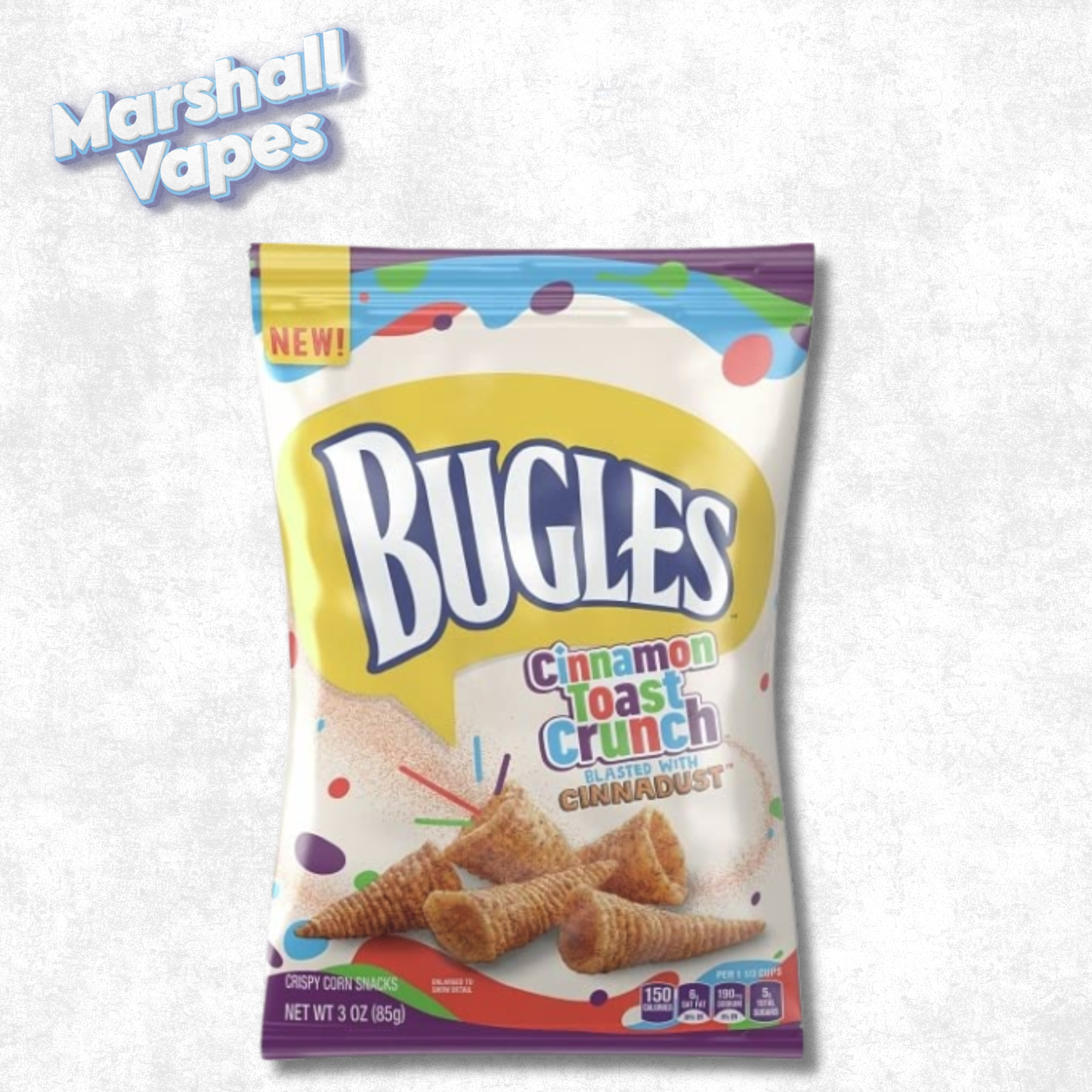 Bugles Cinnamon Toast Crunch (85g) – Sweet Cinnamon Corn Snack