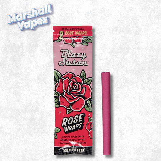 Blazy Susan Rose Wraps 2 Pack – Tobacco Free Vegan Wraps