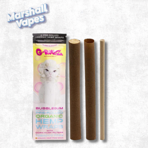 G-Rollz Amsterdam Bubblegum Organic Hemp Wraps (4-Pack)