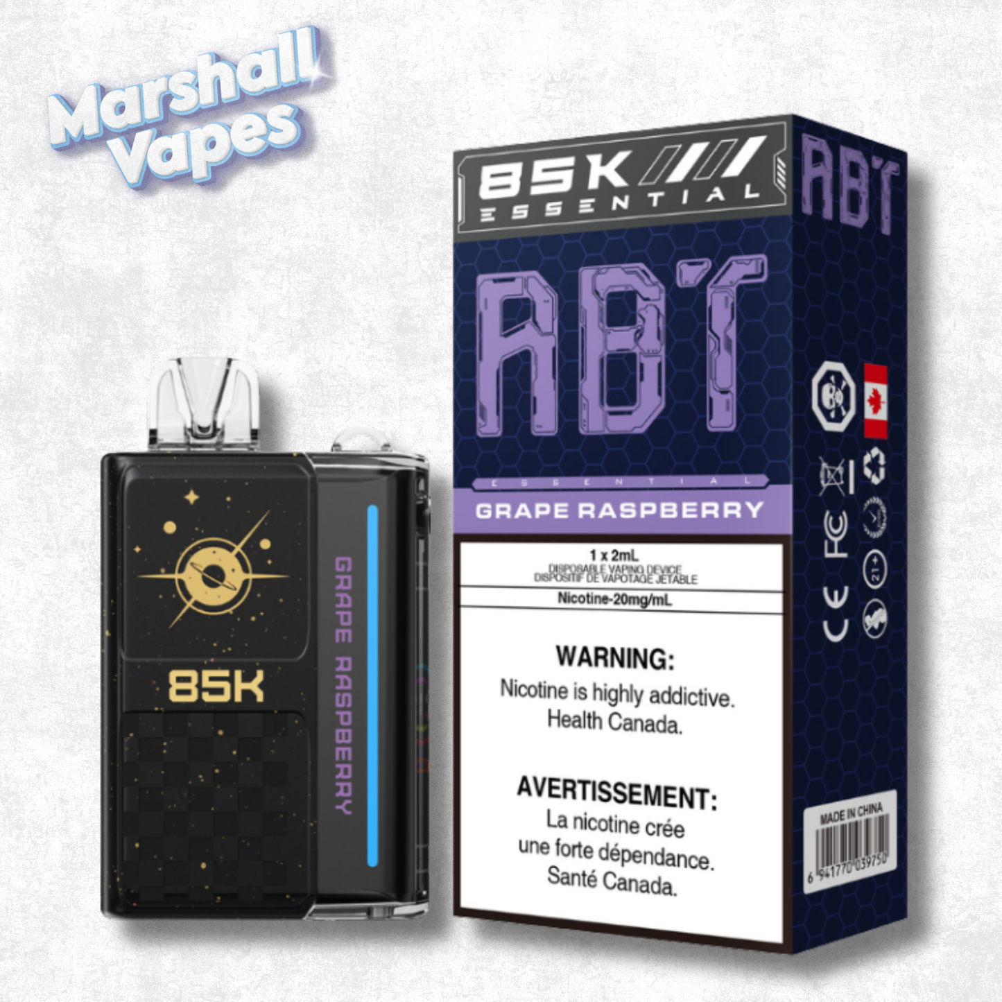 ABT 85K Disposable – Grape Raspberry