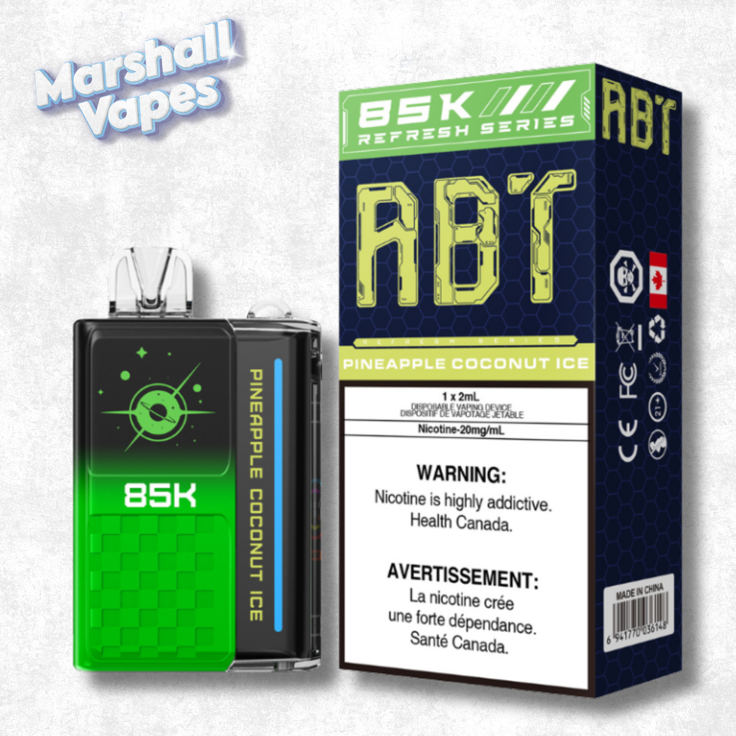 ABT 85K Disposable – Pineapple Coconut Ice