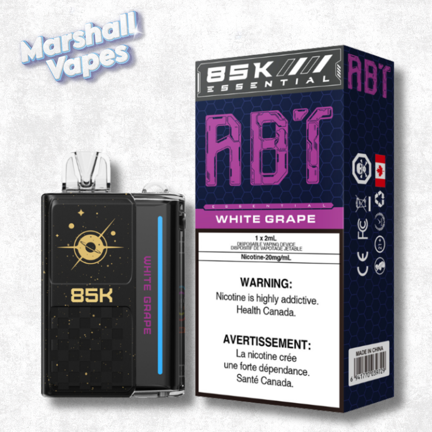 ABT 85K Disposable – White Grape