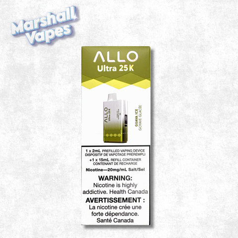 Guava Ice Allo Ultra 25K disposable vape device
