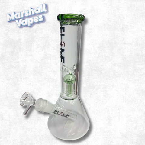 9.5" Green Flame Bong