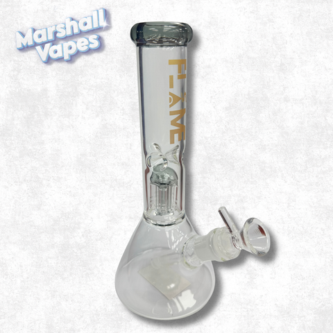 9.75" Dark Flame Glass Bong