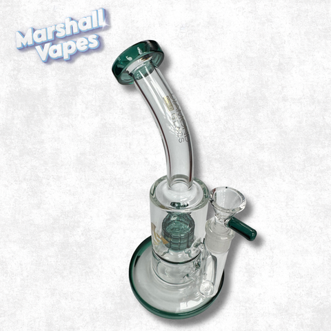 9" Diamond Gold Glass Dabrig