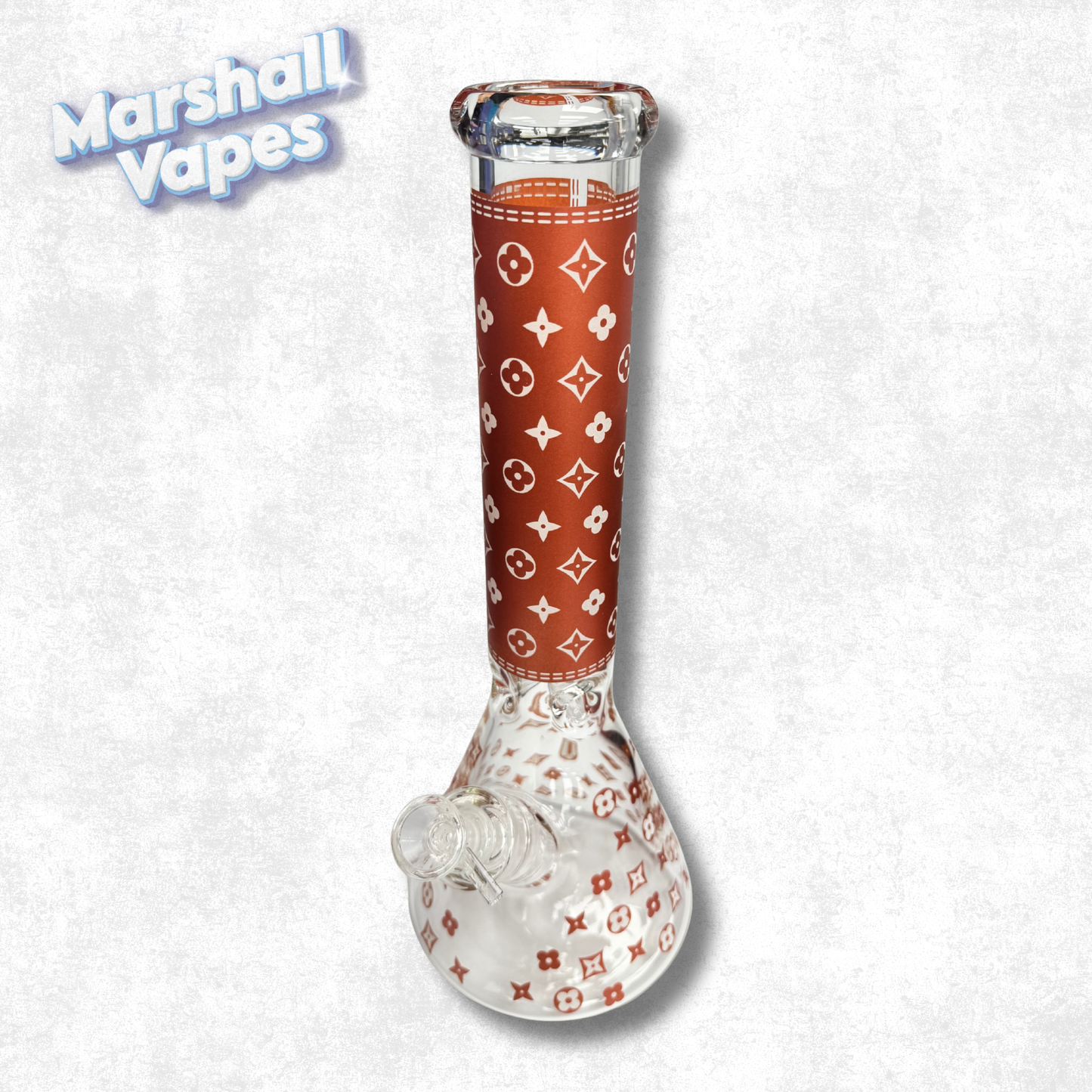 13.5" Louis Vuitton Red Bong