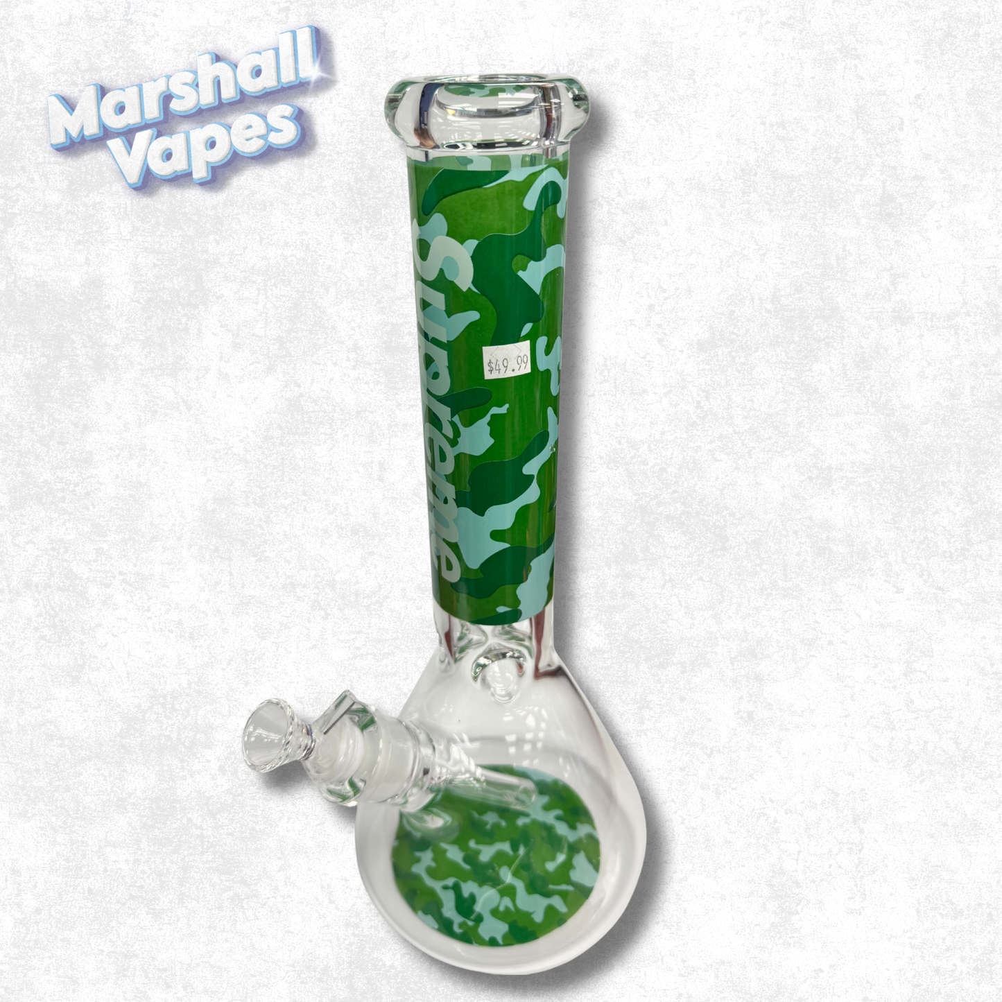 13.5" Supreme Camo Glass Bong