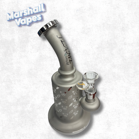 9" Flame Premium Silver Dab Rig